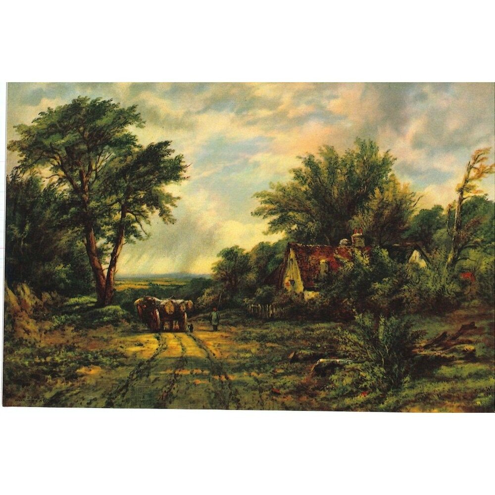 Vintage Calendar Print "The Old Logging Road" 6x8